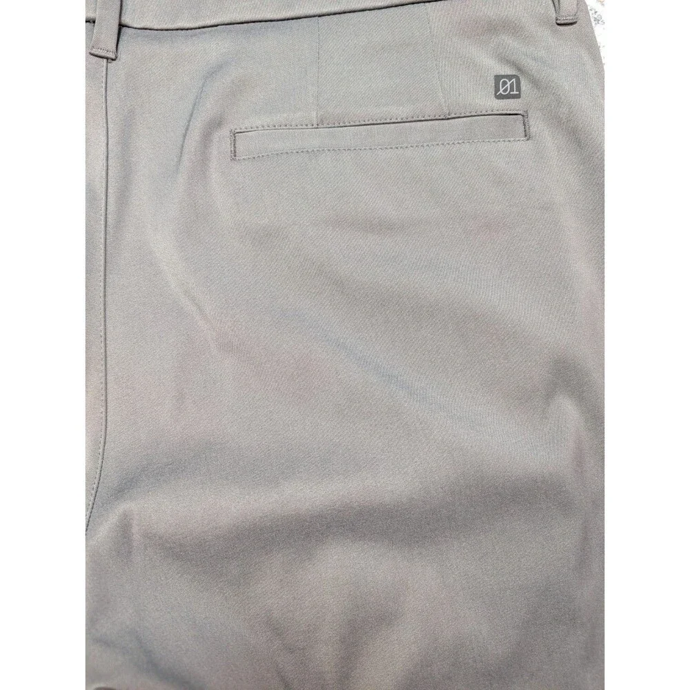 NWT 01.ALGO Performance Straight Chino Pants Gray Men's Size  38x32